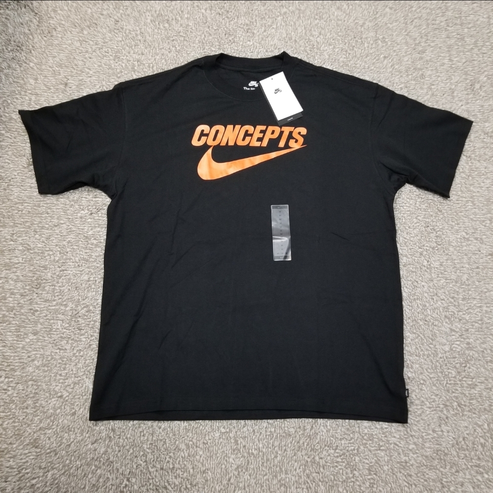 Nike Size Medium Men SB Concepts Black Orange Lobster T-Shirt Skate DR0642-010